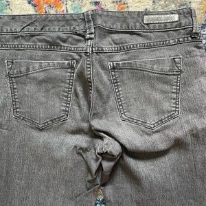 Dark/Gray wash straight leg Express Jean, Size 8